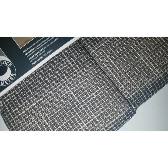 SUN ZERO 100% Blackout Panels Brown Checked Thermal Insulated Noise Reducing 84" - Picture 6 of 7